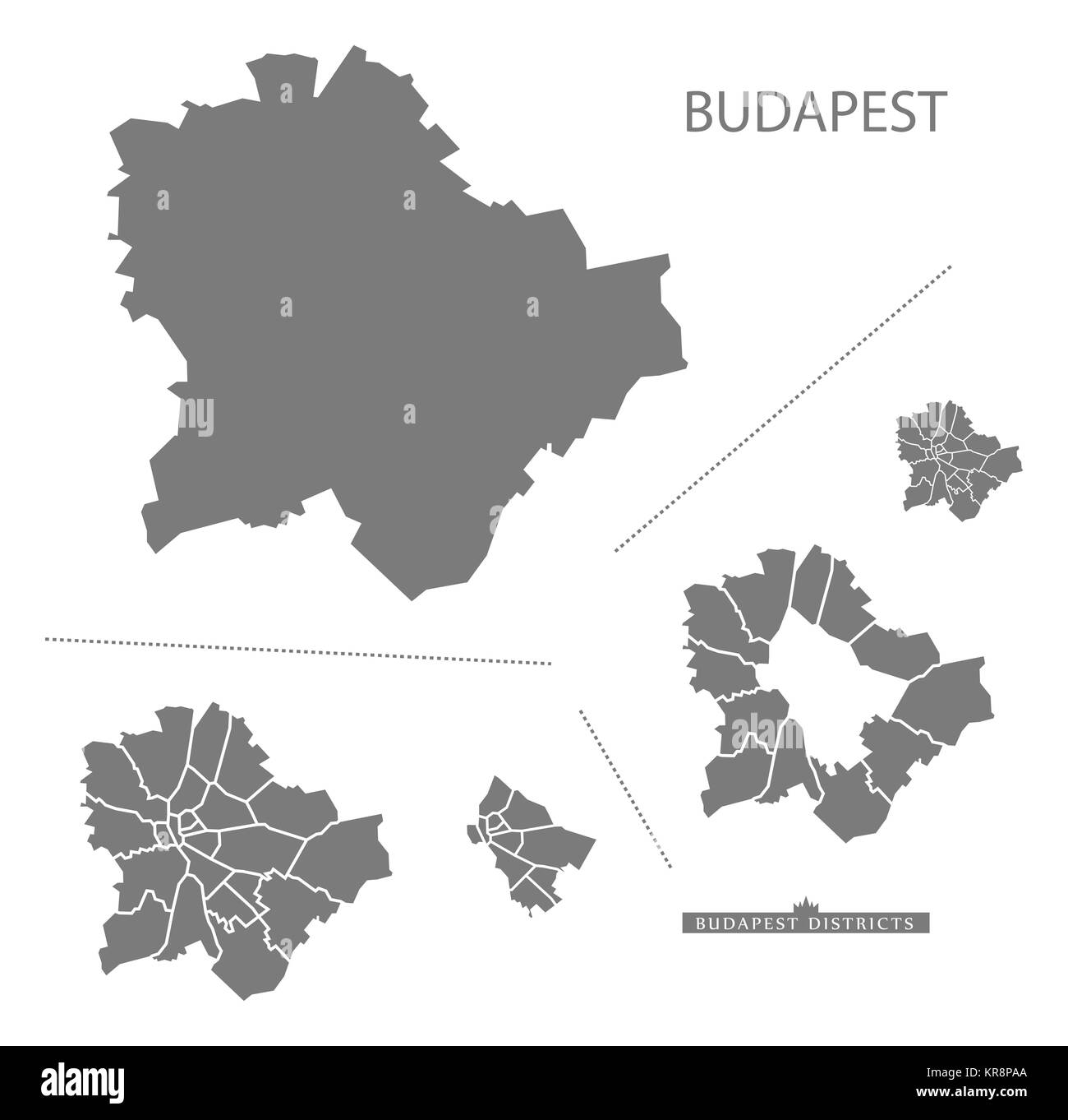 Budapest area map hires stock photography and images Alamy