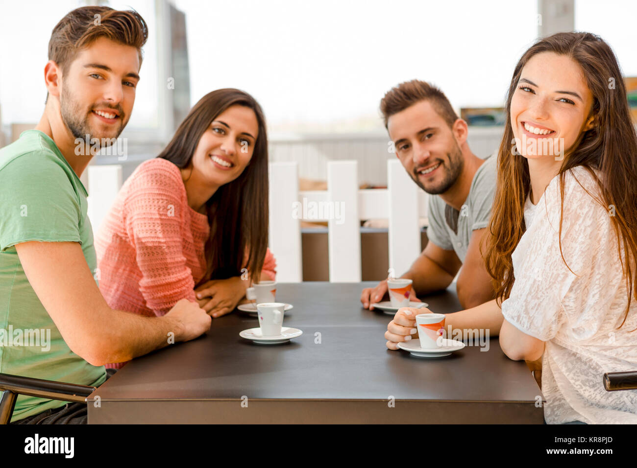 A coffee with friends Stock Photo