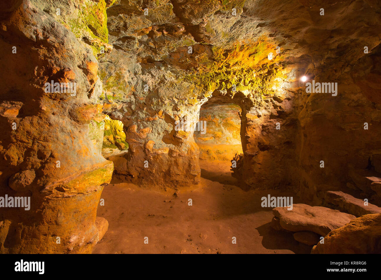 Etruscan chamber tombs in ancient Volterra Stock Photo