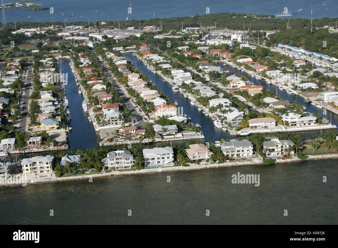 Florida Keys housing aerial Stock Photo Alamy