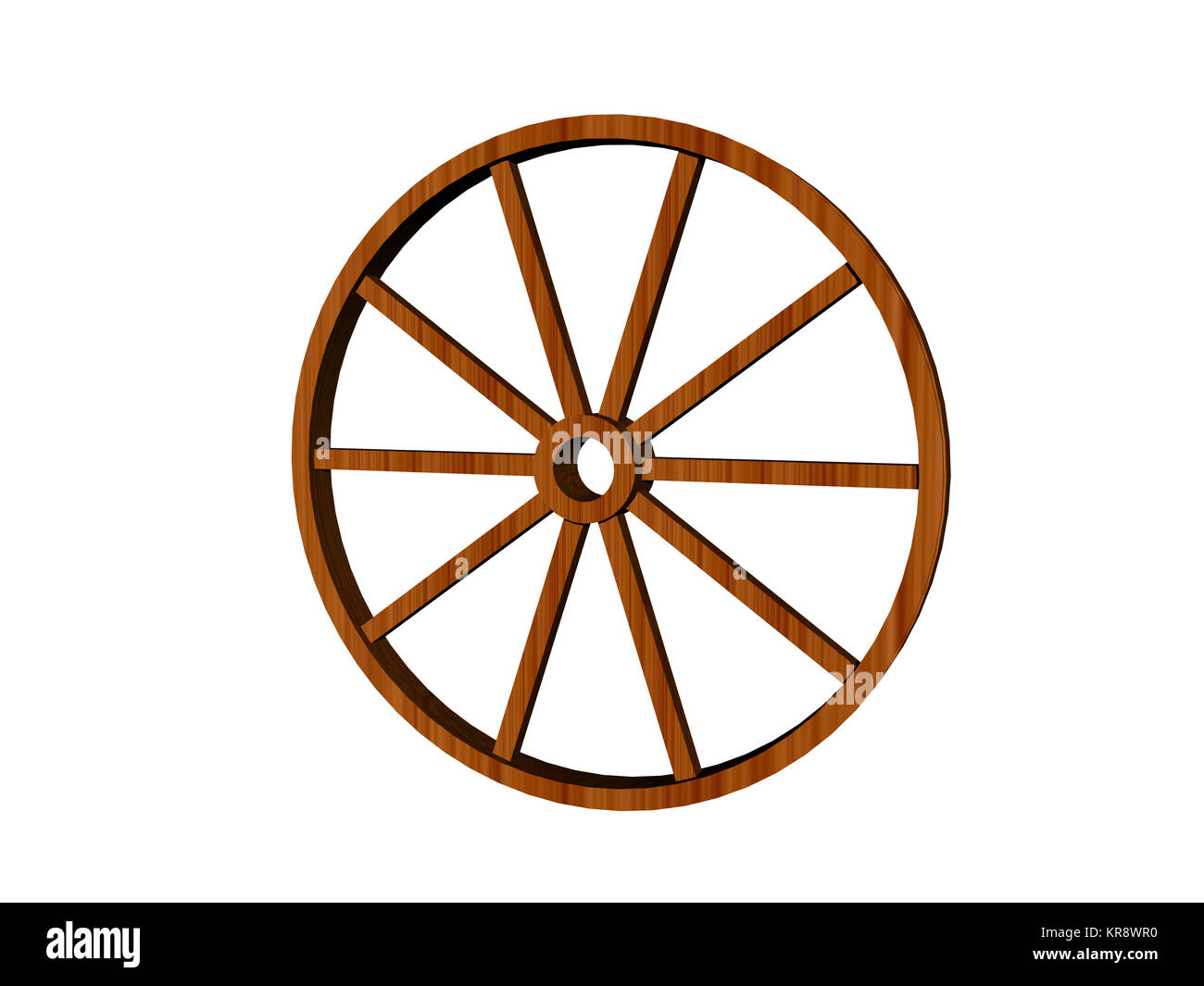 wooden cartwheel isolated Stock Photo Alamy