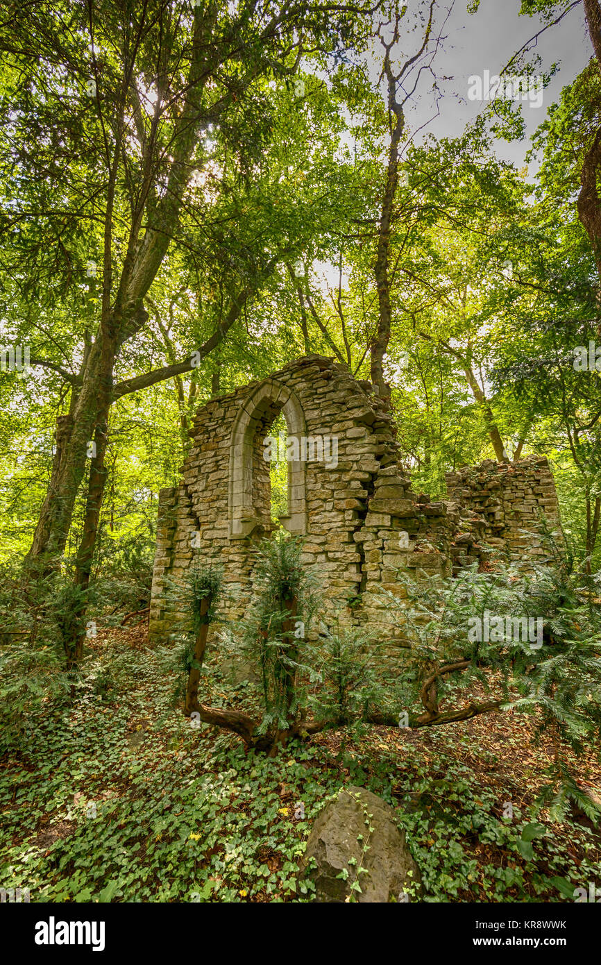 Abandoned ruined building Stock Photo
