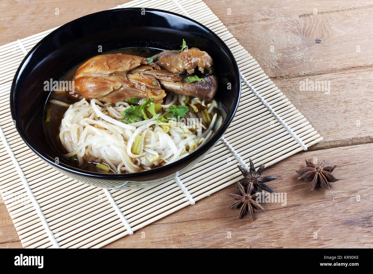 Chicken Noodle Soup Stock Photo - Alamy