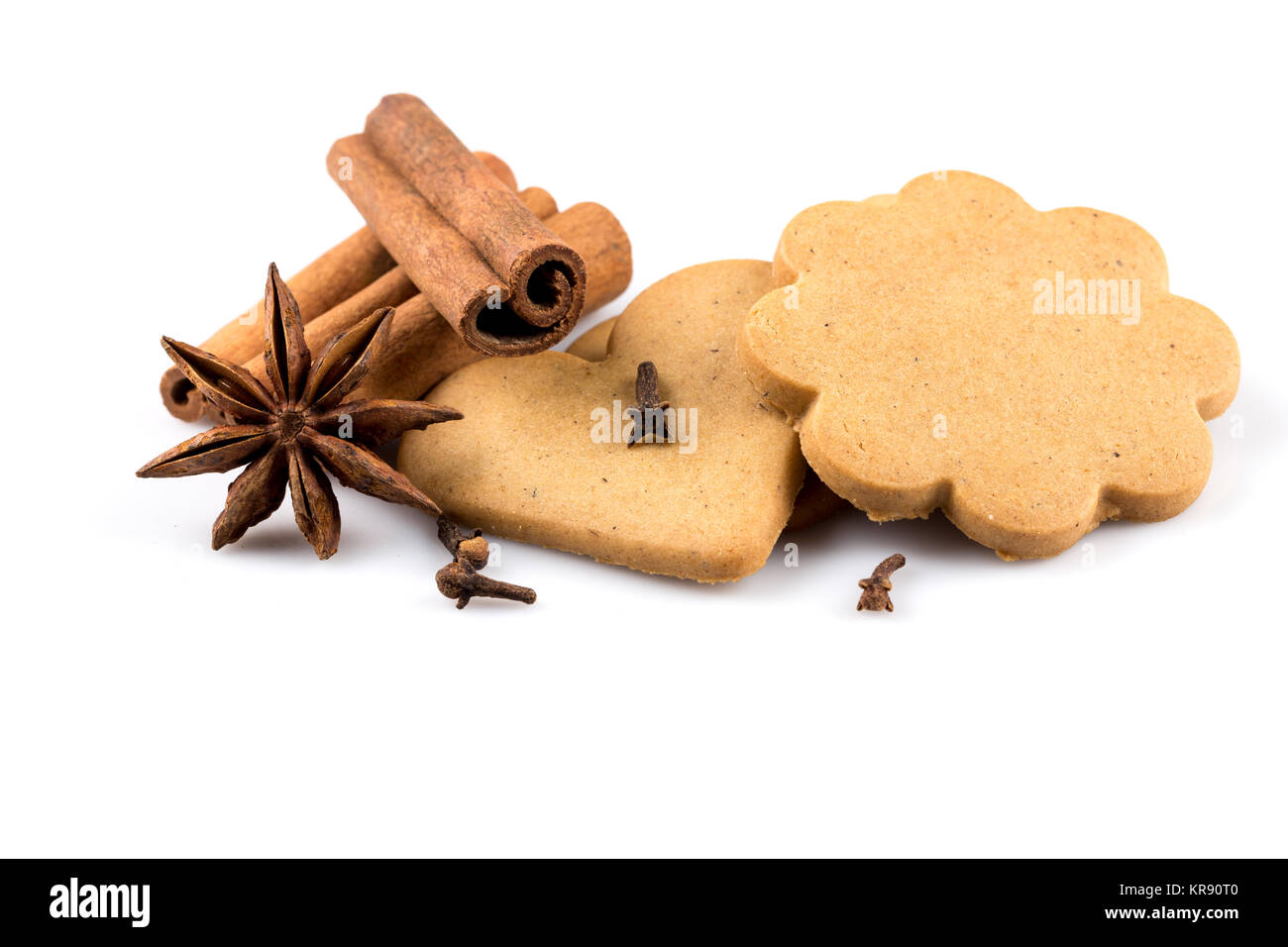 Gingerbread hearts cookies Stock Photo - Alamy