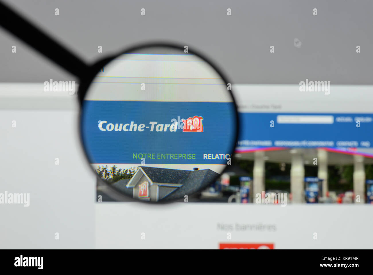 Milan, Italy August 10, 2017 Alimentation Couche Tard website