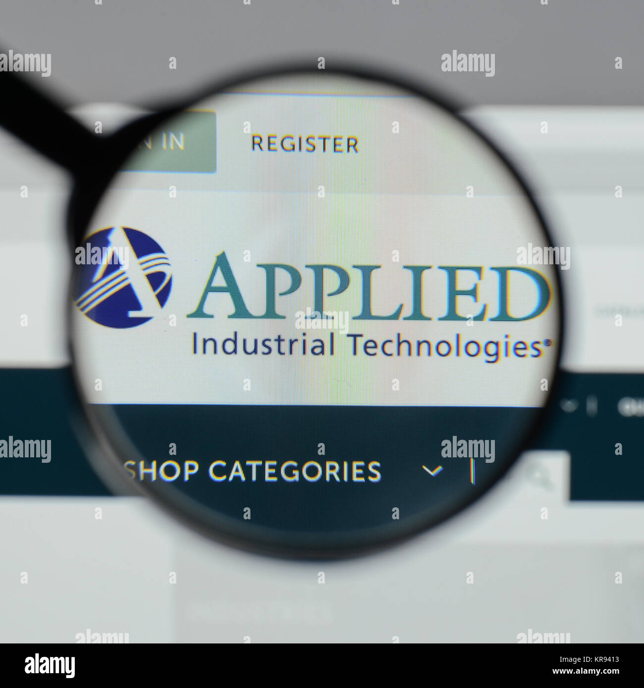 Milan, Italy - August 10, 2017: Applied Industrial Technologies logo on ...