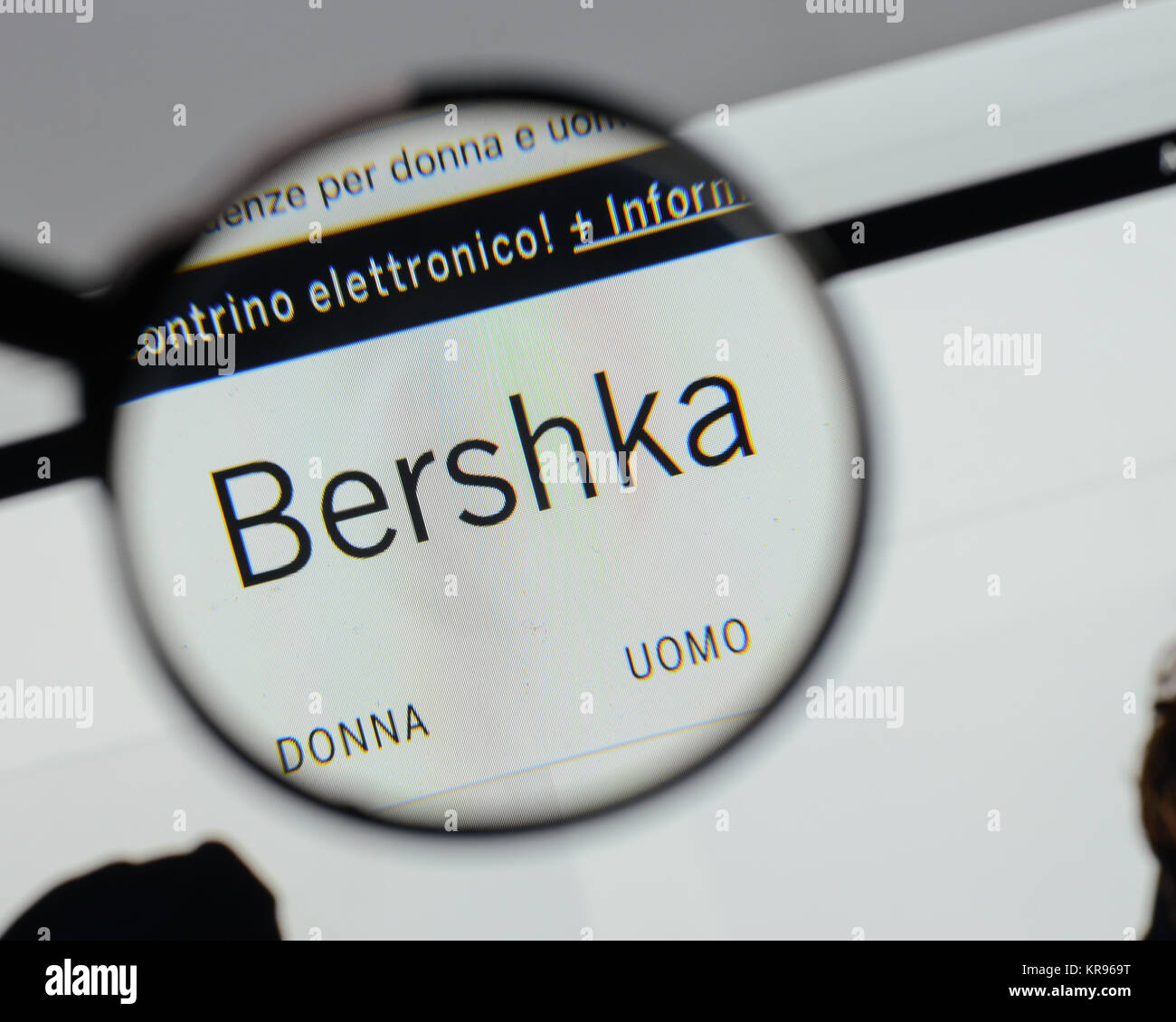 Milan, Italy - August 10, 2017: Bershka logo on the website homepage Stock  Photo - Alamy