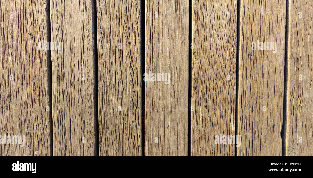 Vintage empty wooden planks background, texture. Closeup view Stock Photo