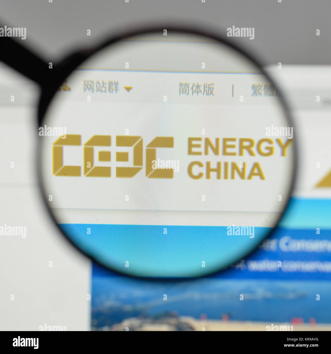 Milan, Italy August 10, 2017 China Energy Engineering Group logo on