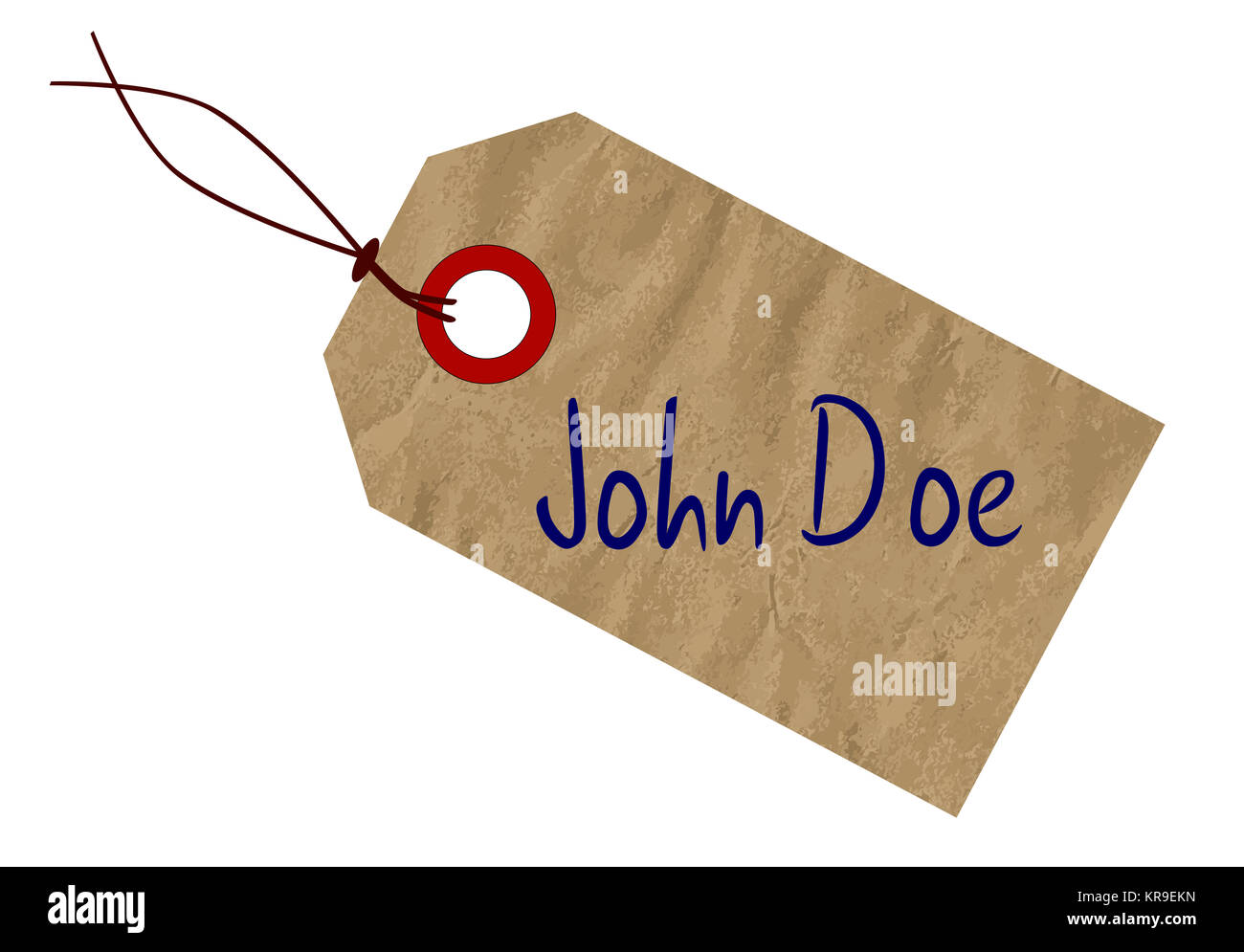 John Doe Tag Stock Photo