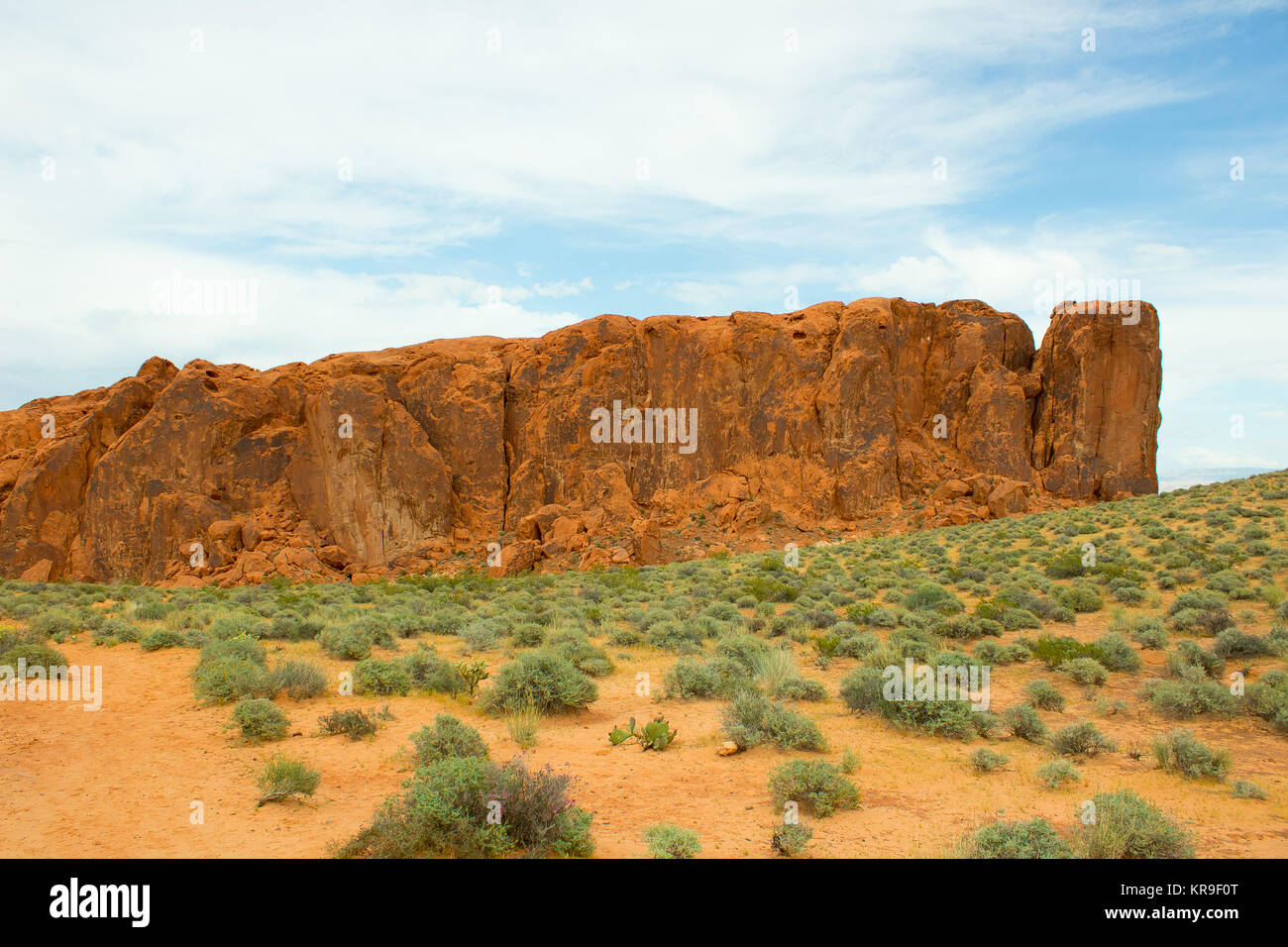 Red Wave Rocks Amazing colors and shape of the Fire Wave rock Stock Photo - Alamy
