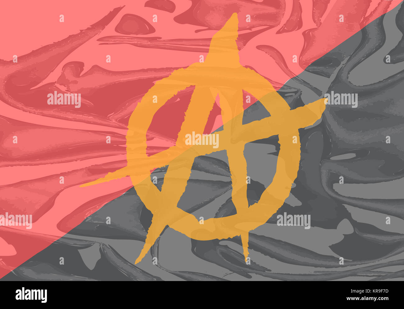 Red and Black Anarchy Flag Stock Photo Alamy