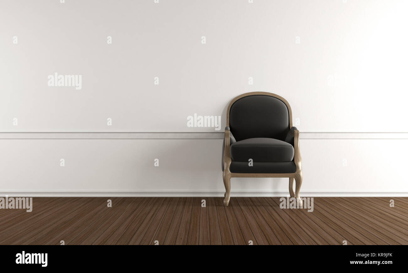 White room with classic armchair Stock Photo - Alamy
