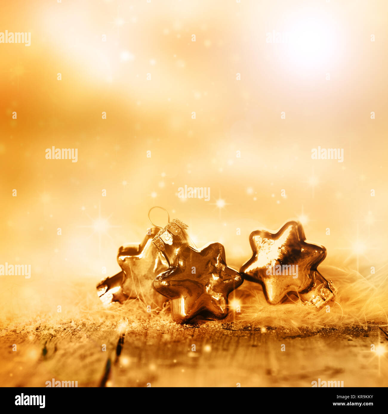 background for christmas with golden stars Stock Photo - Alamy