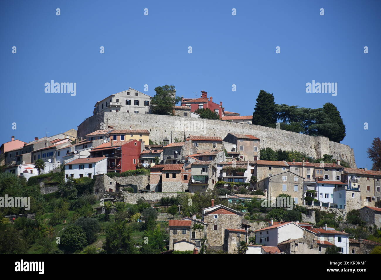 motovun,city,mountain,montona,istria,croatia,old town,city center Stock Photo