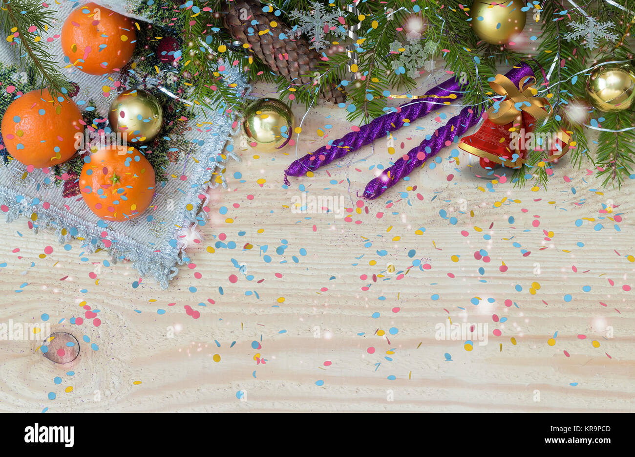 Christmas and New year decoration for the holiday. Stock Photo