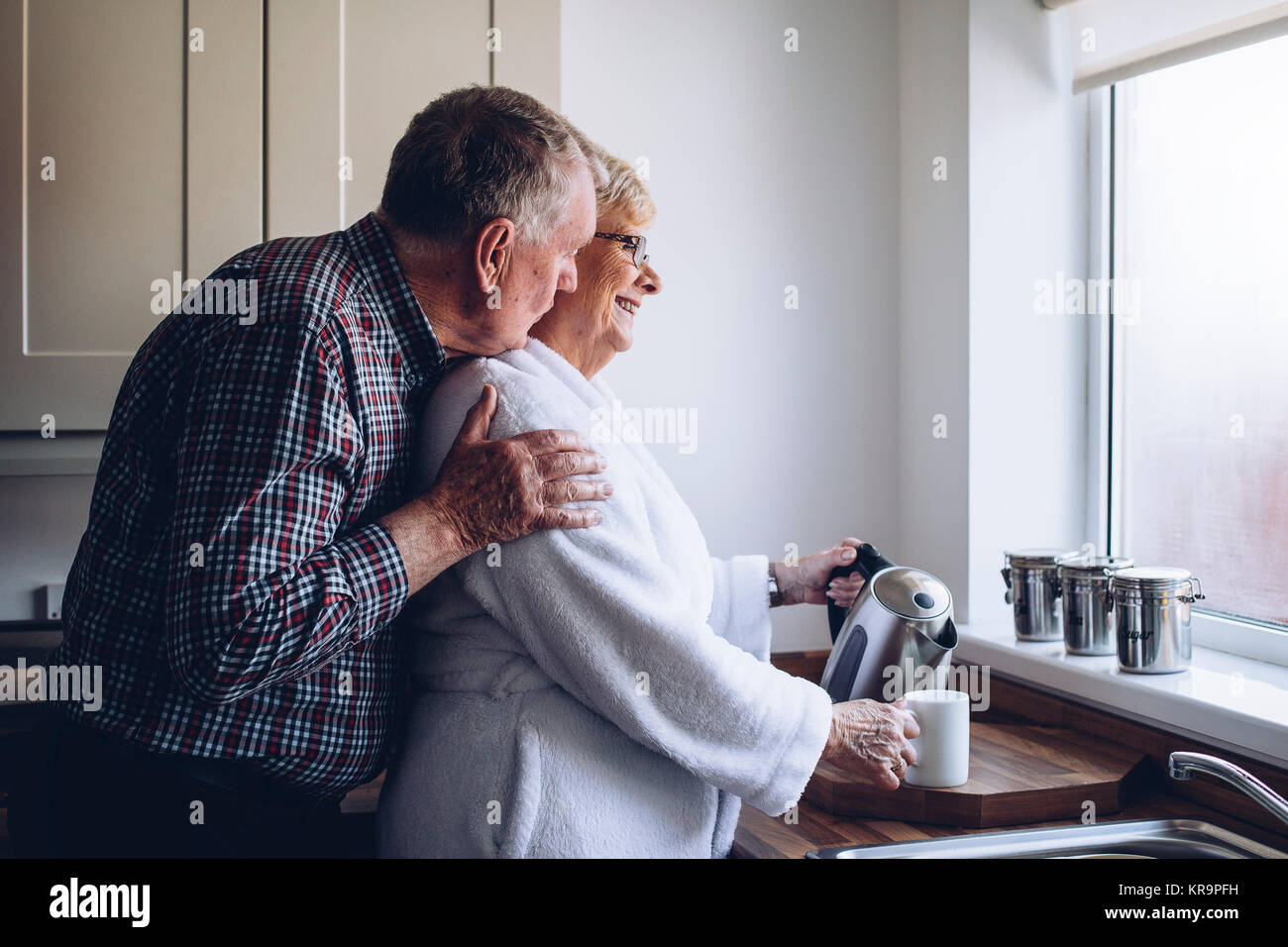 Senior Couple at Home Stock Photo - Alamy