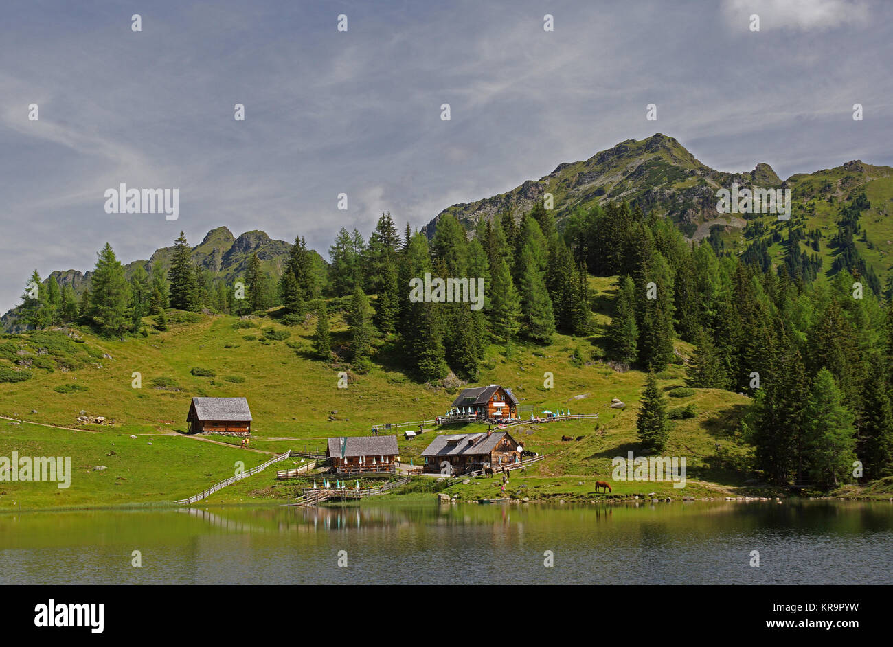 Â duisitzkarsee at schladming in styria Stock Photo