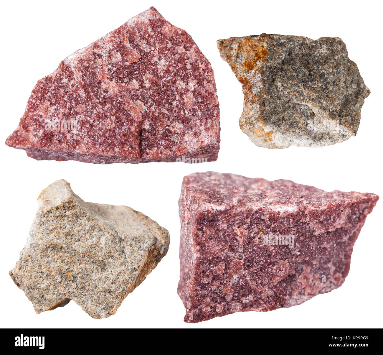 collection from specimens of Quartzite stone Stock Photo Alamy