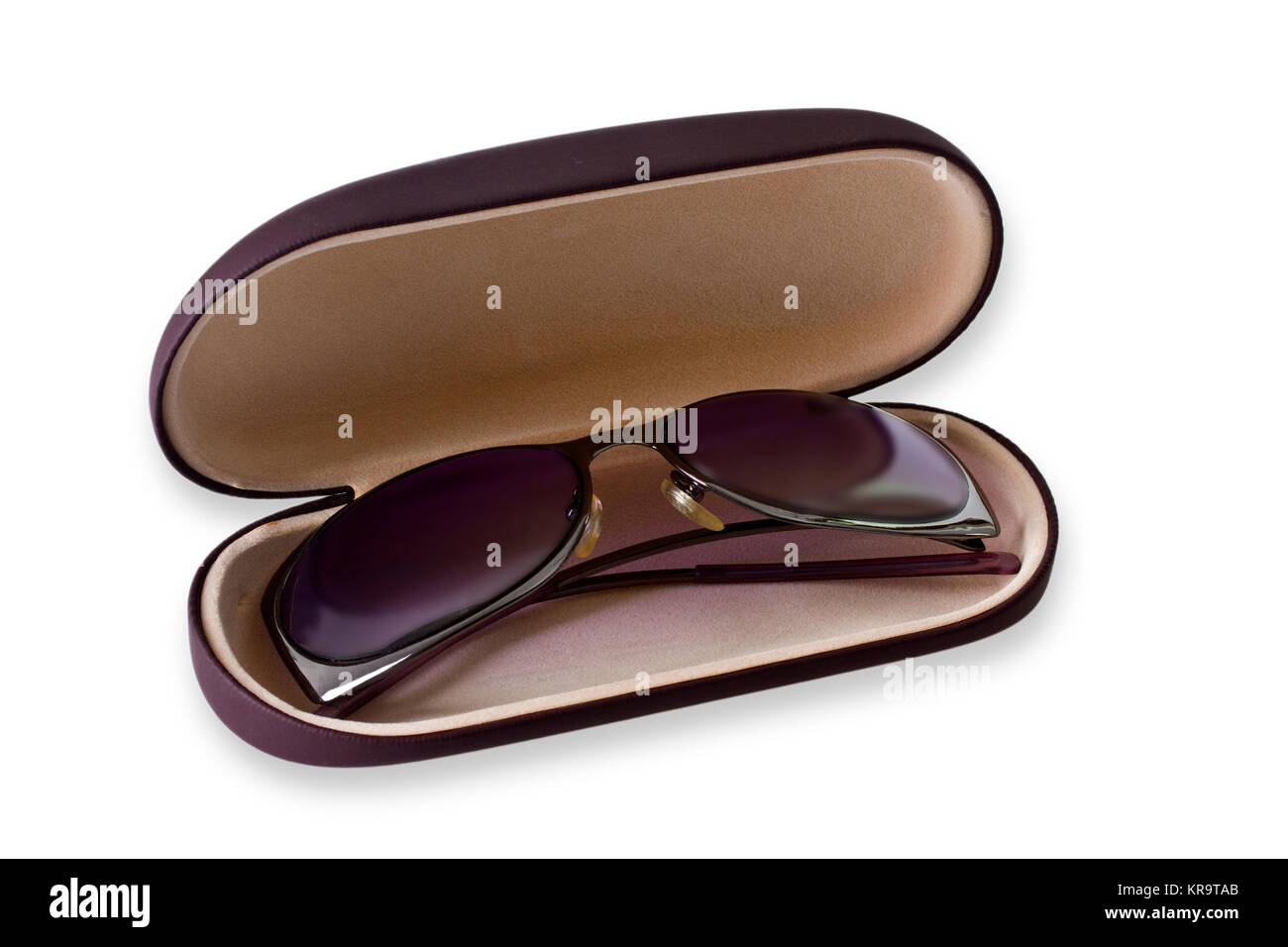 sunglasses with spectacle case Stock Photo