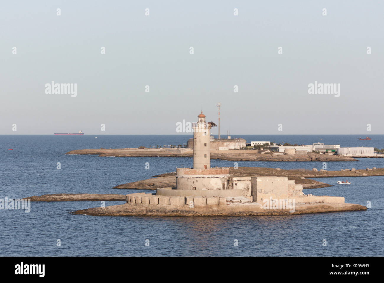 View Of Lighthouse In Brindisi Stock Photo - Alamy