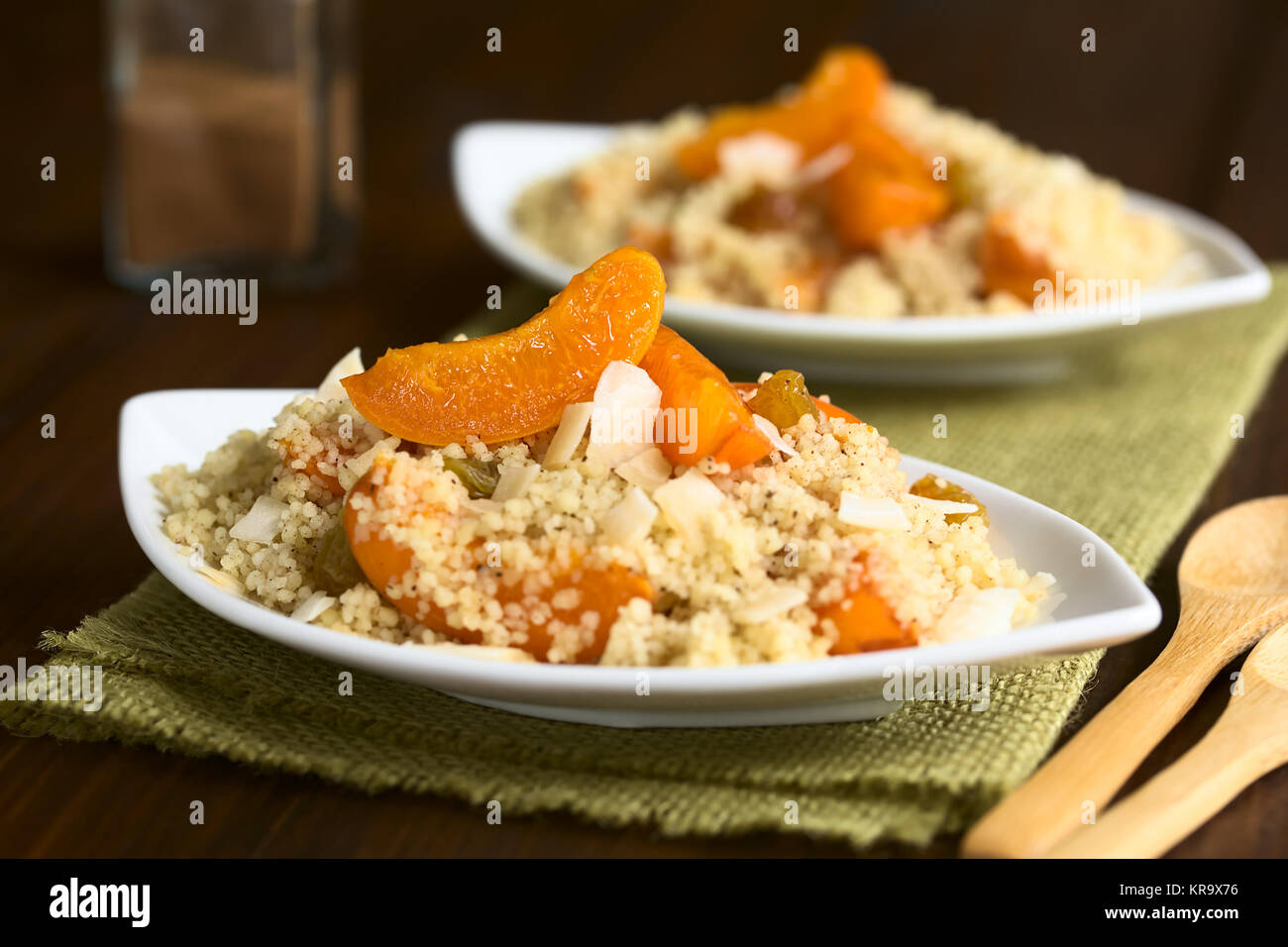 Apricot and Couscous Dessert Stock Photo Alamy
