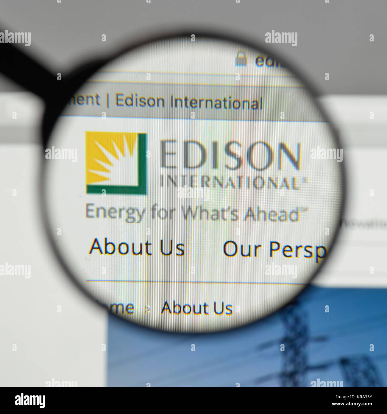 Edison international logo hi-res stock photography and images - Alamy