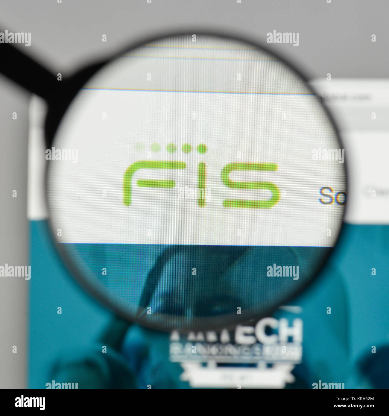 Milan, Italy - August 10, 2017: FIS logo on the website homepage Stock ...
