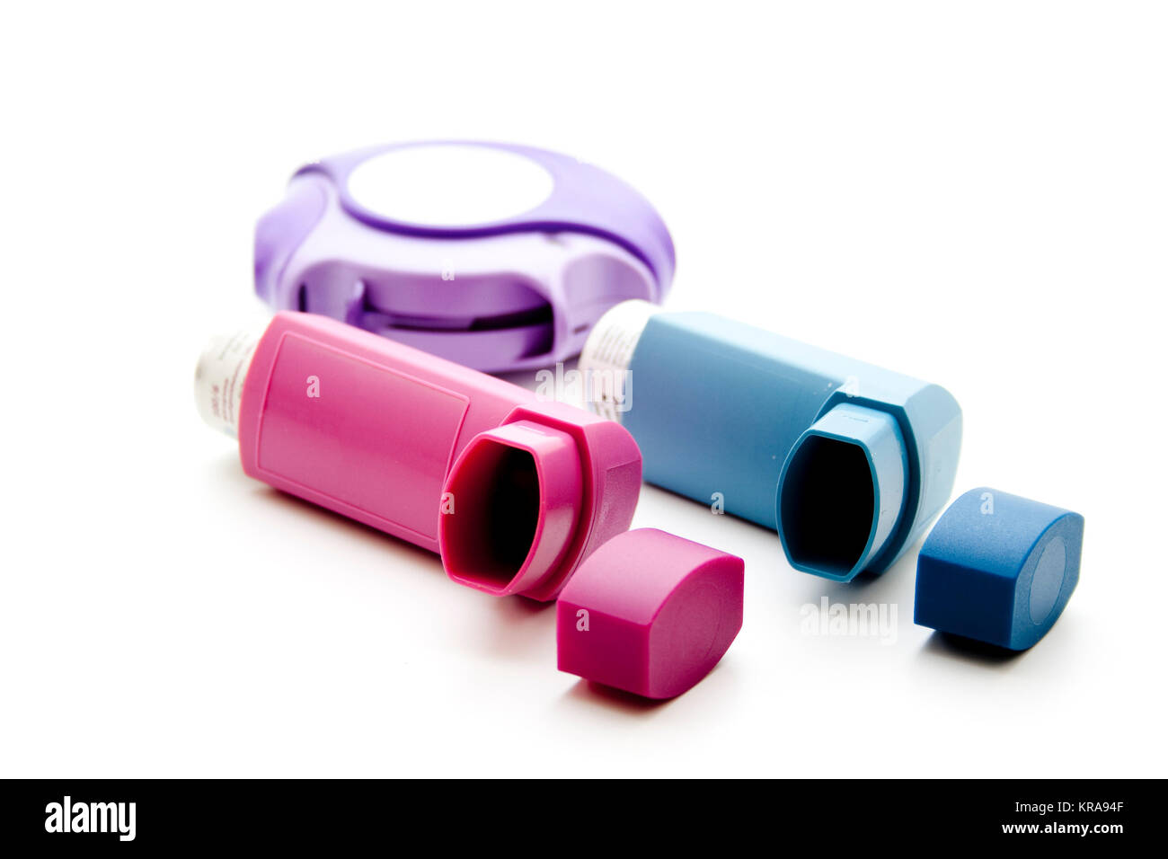 Inhaler for capsule and spray Stock Photo - Alamy