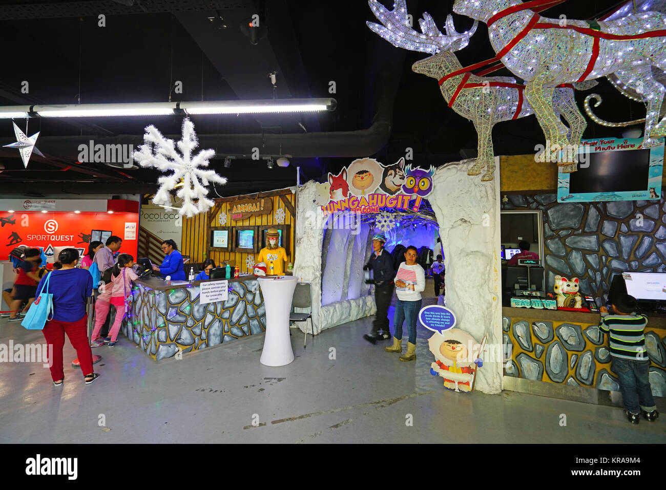 View of Snow City, an indoor snow centre located within the Science Centre in Jurong East, Singapore Stock Photo