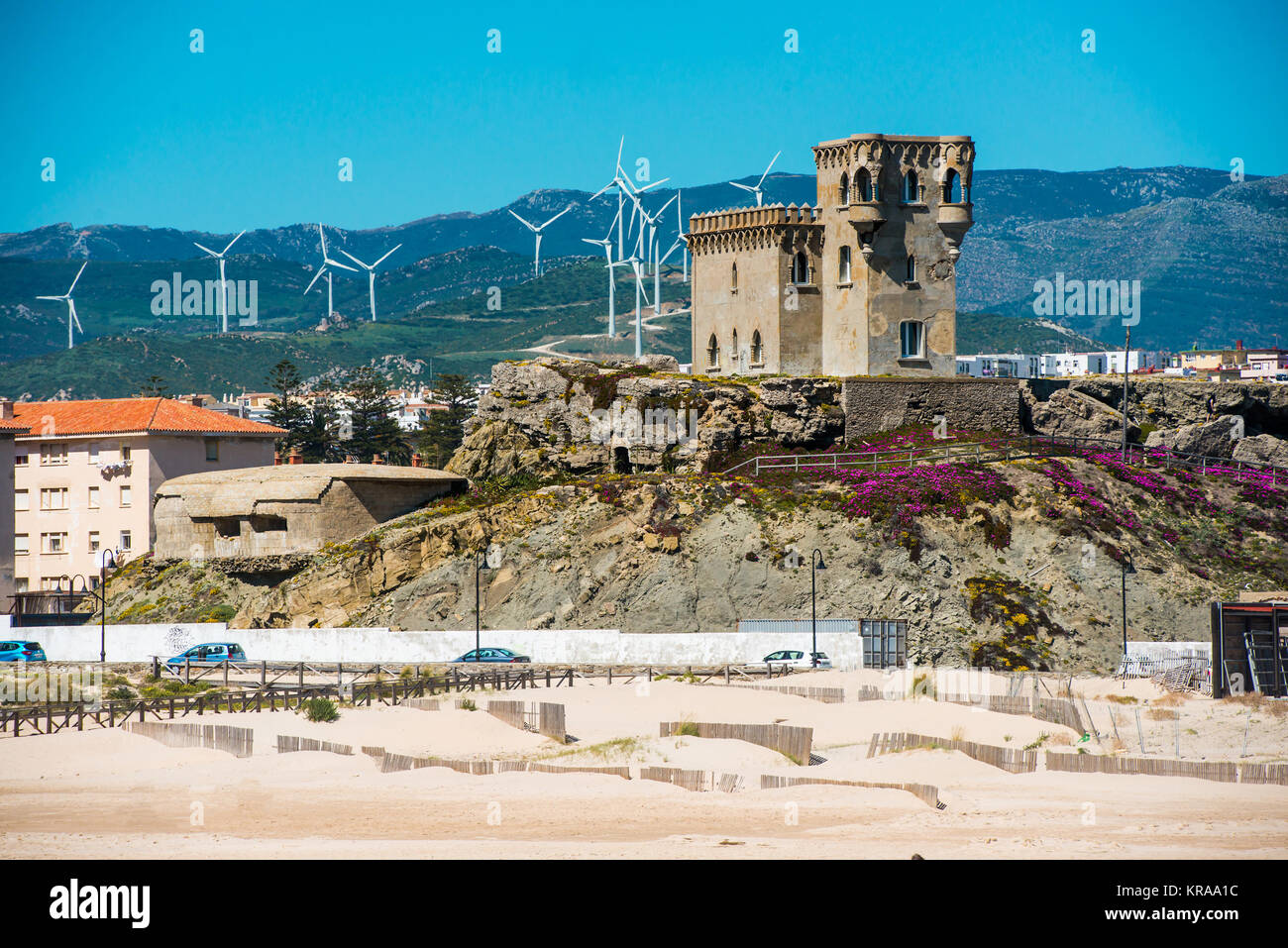 Castle Santa Catalina in Tarifa Stock Photo