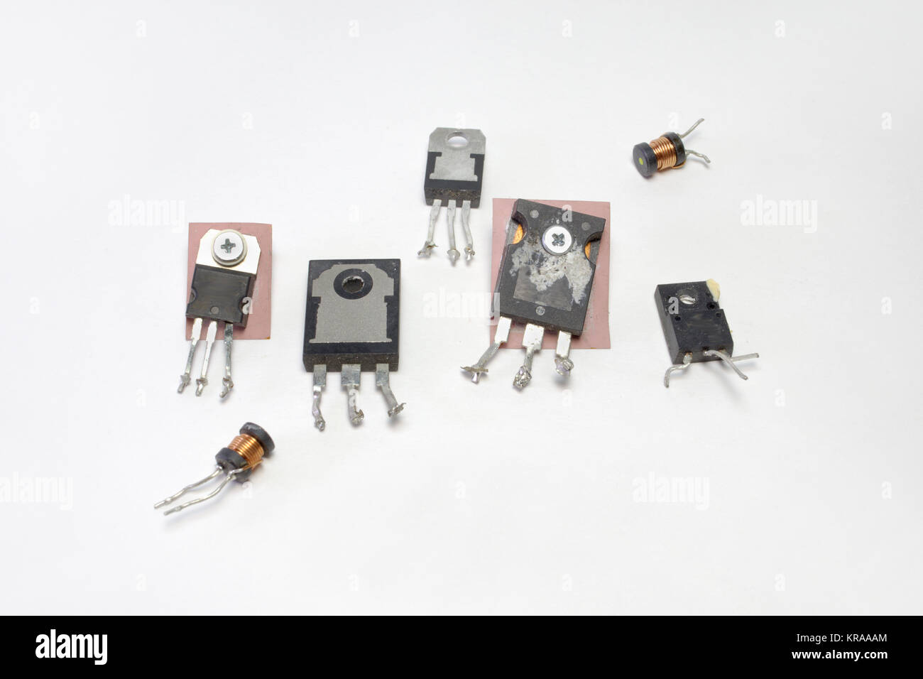 transistors and highfrequency inductance coils. Set of electronic