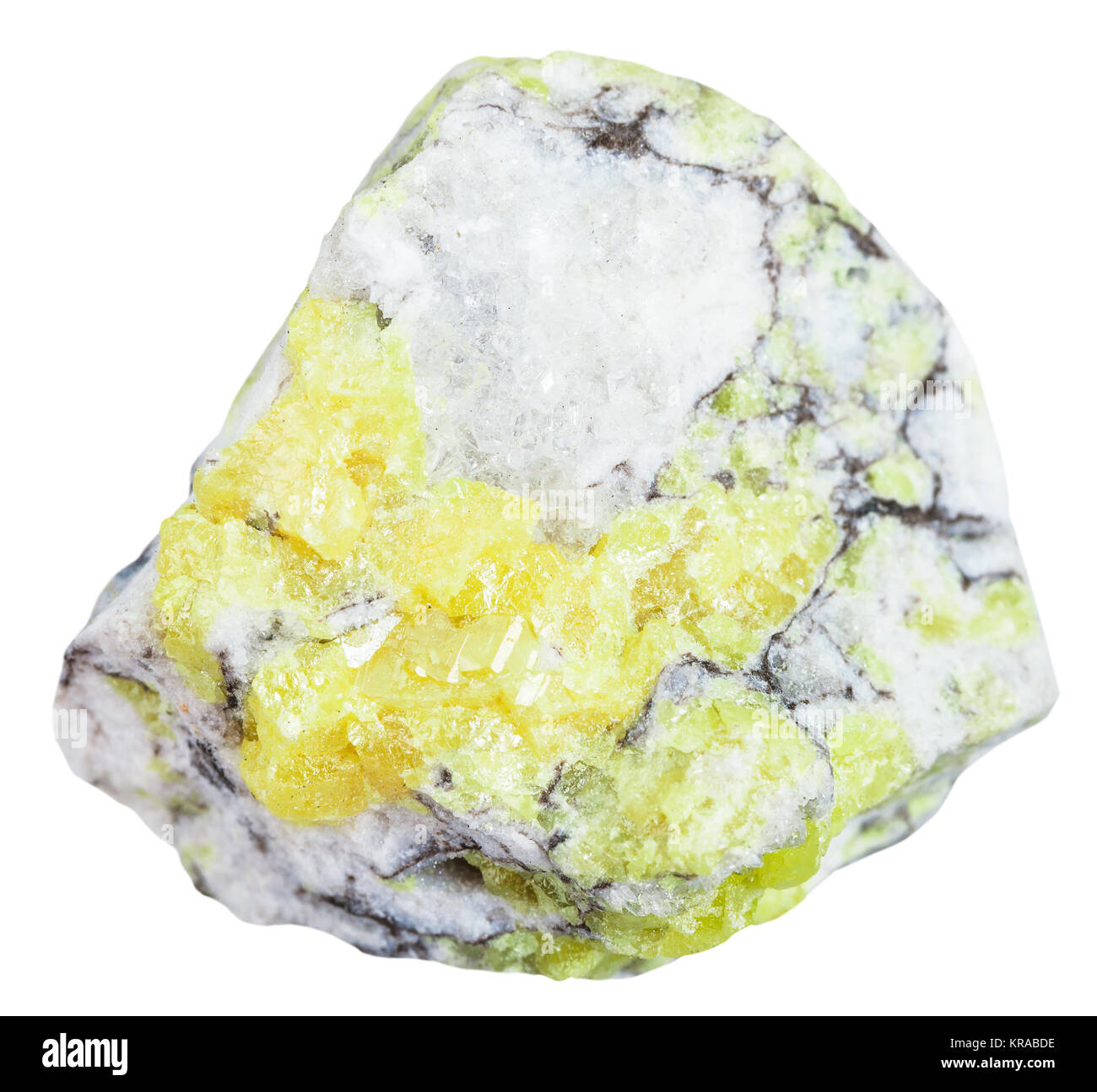 stone with sulfur ( brimstone, sulphur) isolated Stock Photo Alamy