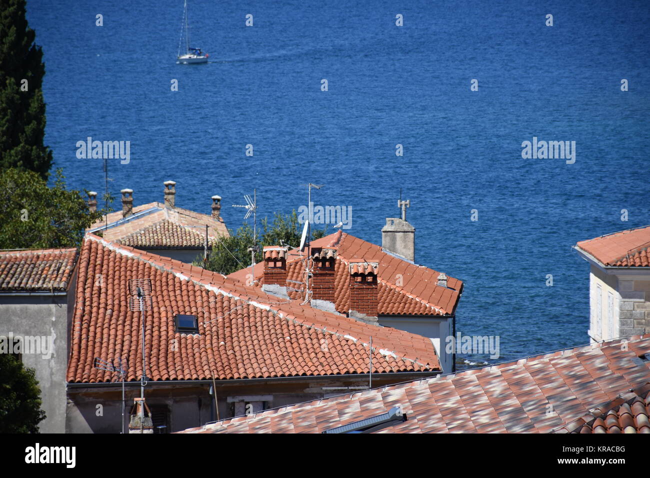 Â porec,parenzo,parenz,roofs,historical,coastal city,istria,old town Stock Photo