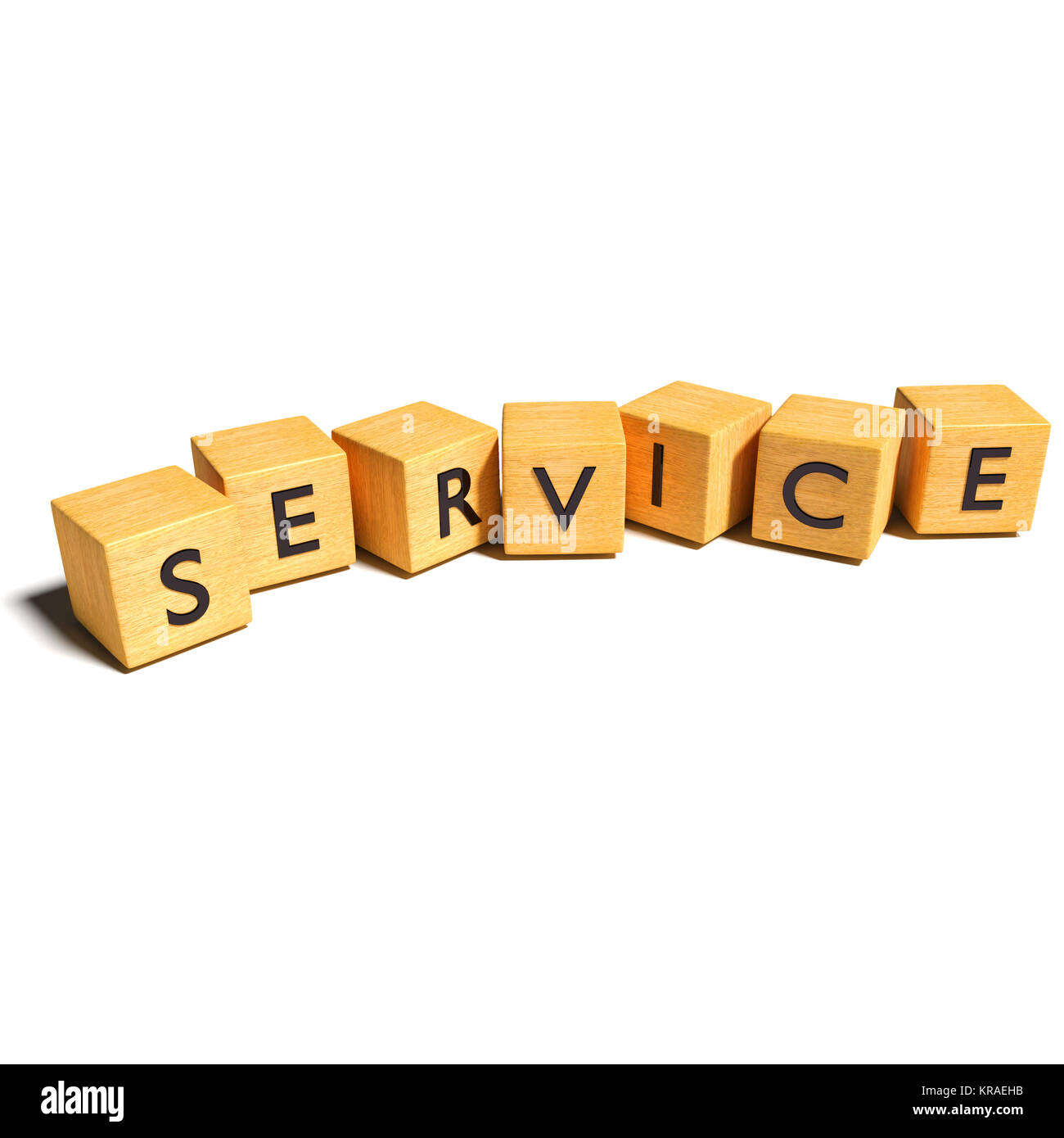 dice with service Stock Photo