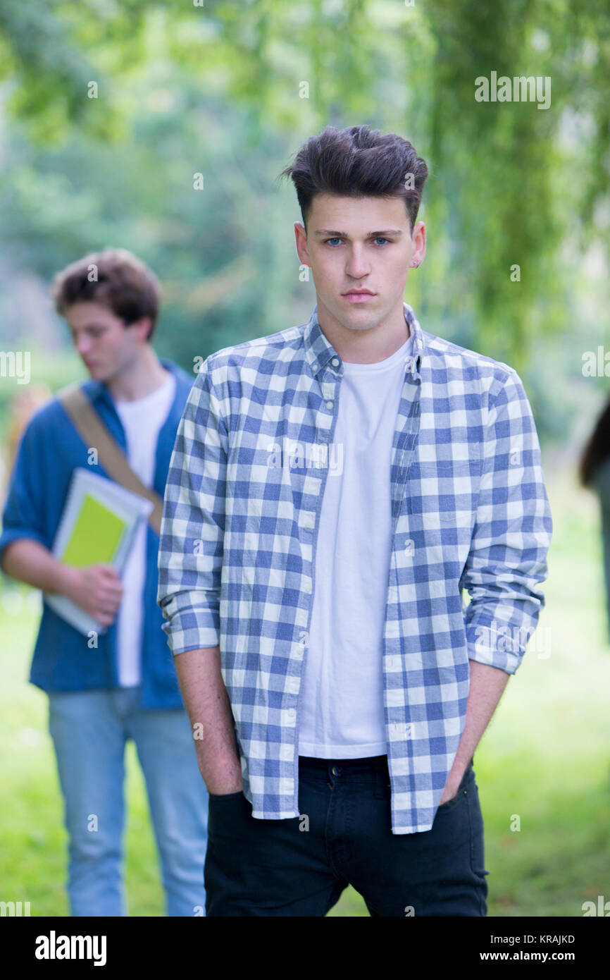 Portrait of male student Stock Photo - Alamy