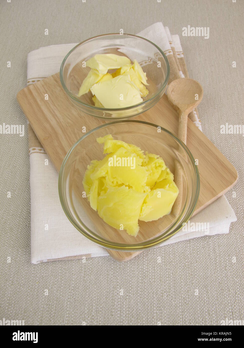 ghee and butter Stock Photo Alamy