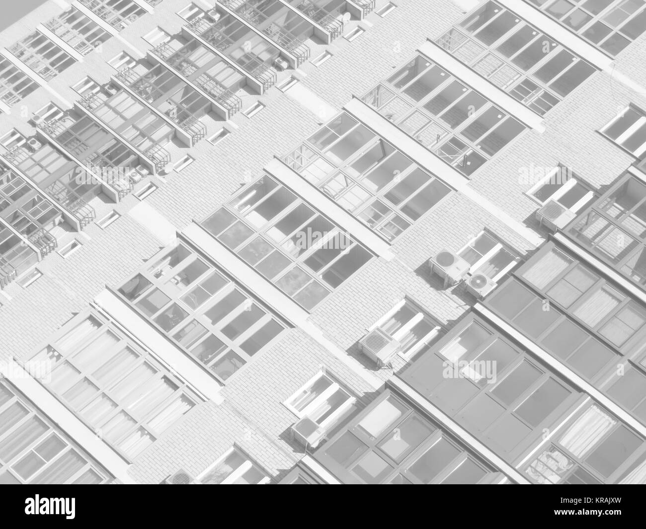 Grey background building. Abstract fragment of modern architectu Stock Photo