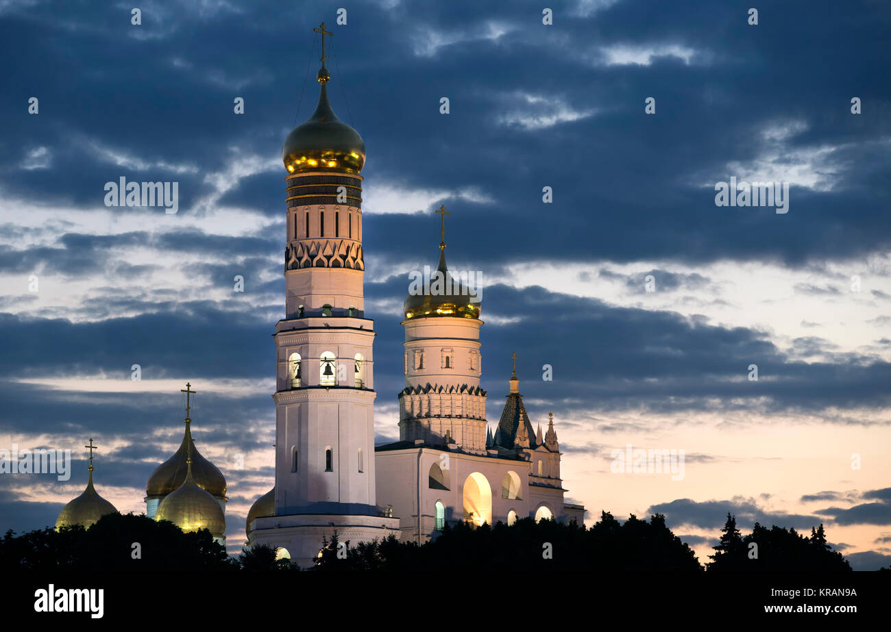 Churches of Moscow Kremlin Russia Stock Photo