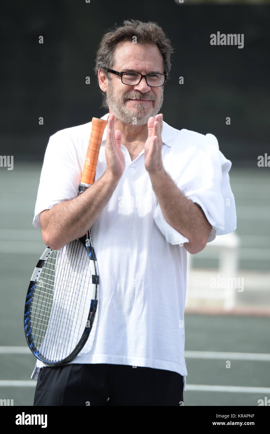 BOCA RATON, FL NOVEMBER 20 Dennis Miller playing Tennis at The Boca