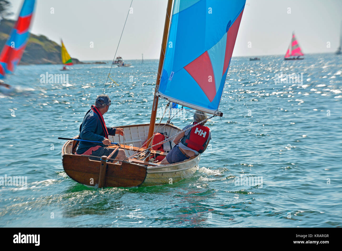 Dinghy racing, Fowey Regatta 2016 Stock Photo Alamy