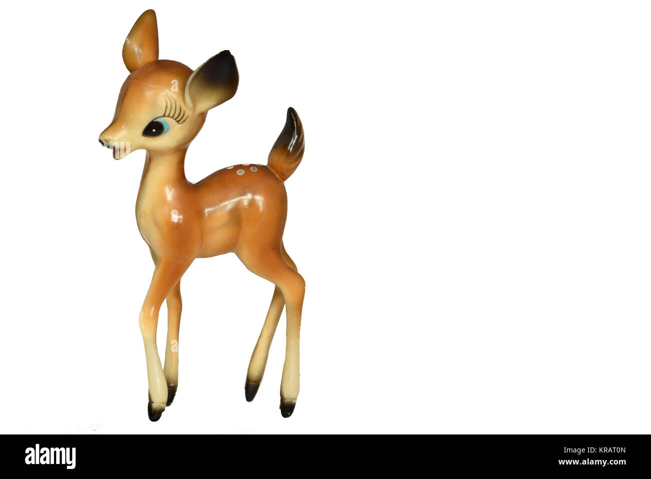 Babycham Reindeer that was used to advertise the popular Babycham drink that was produced from 1953. Stock Photo