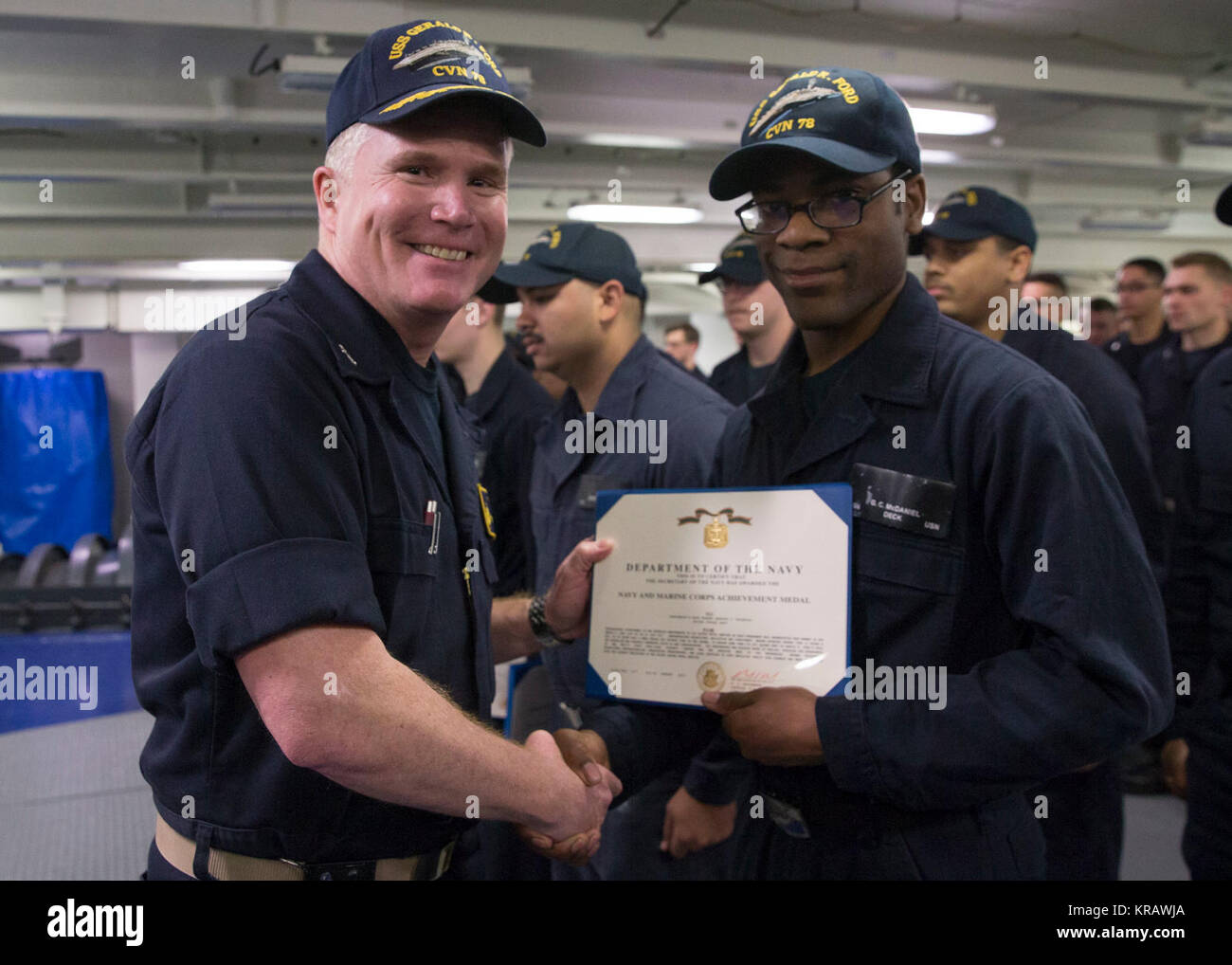 ATLANTIC OCEAN (Dec. 13, 2017) Boatswain's Mate Seaman Gregory