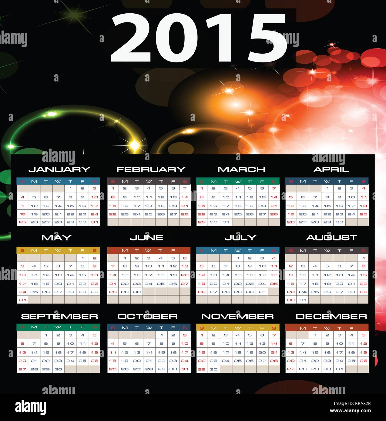 2015 year calendar Stock Photo Alamy 2015 year calendar Stock Photo Alamy