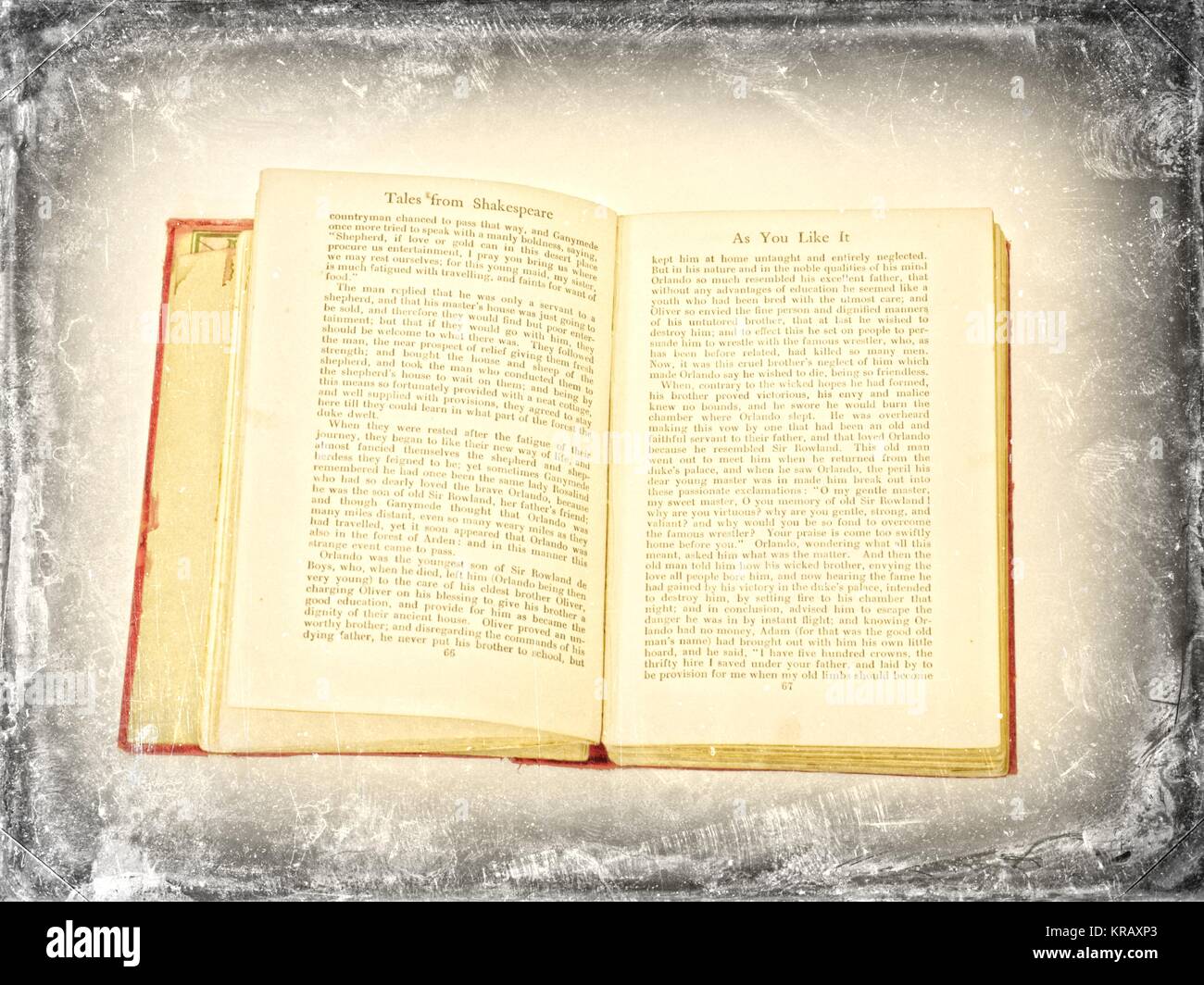 Antique original books of Shakespeares plays Stock Photo Alamy