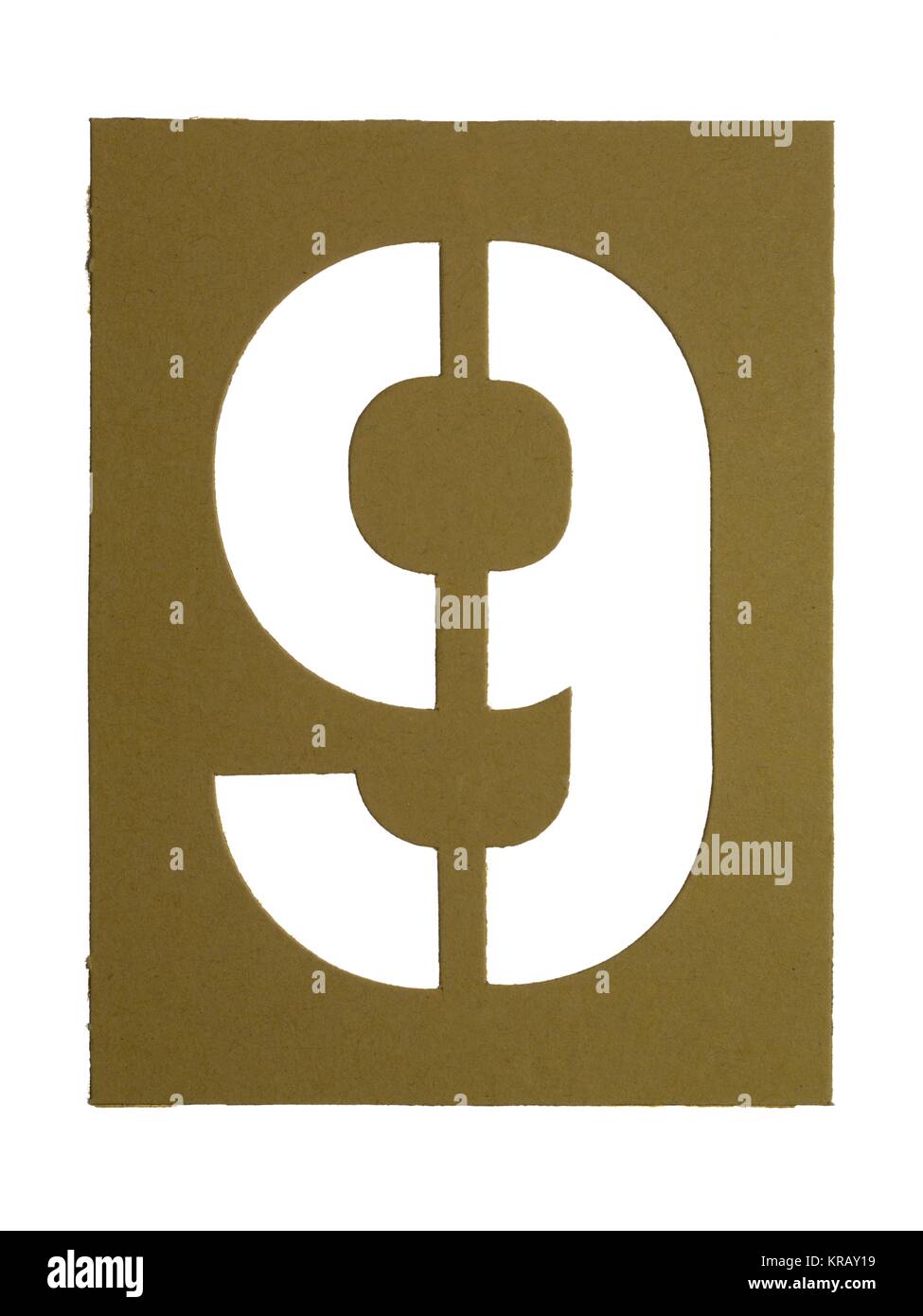 Cut out number 9 hi-res stock photography and images - Alamy