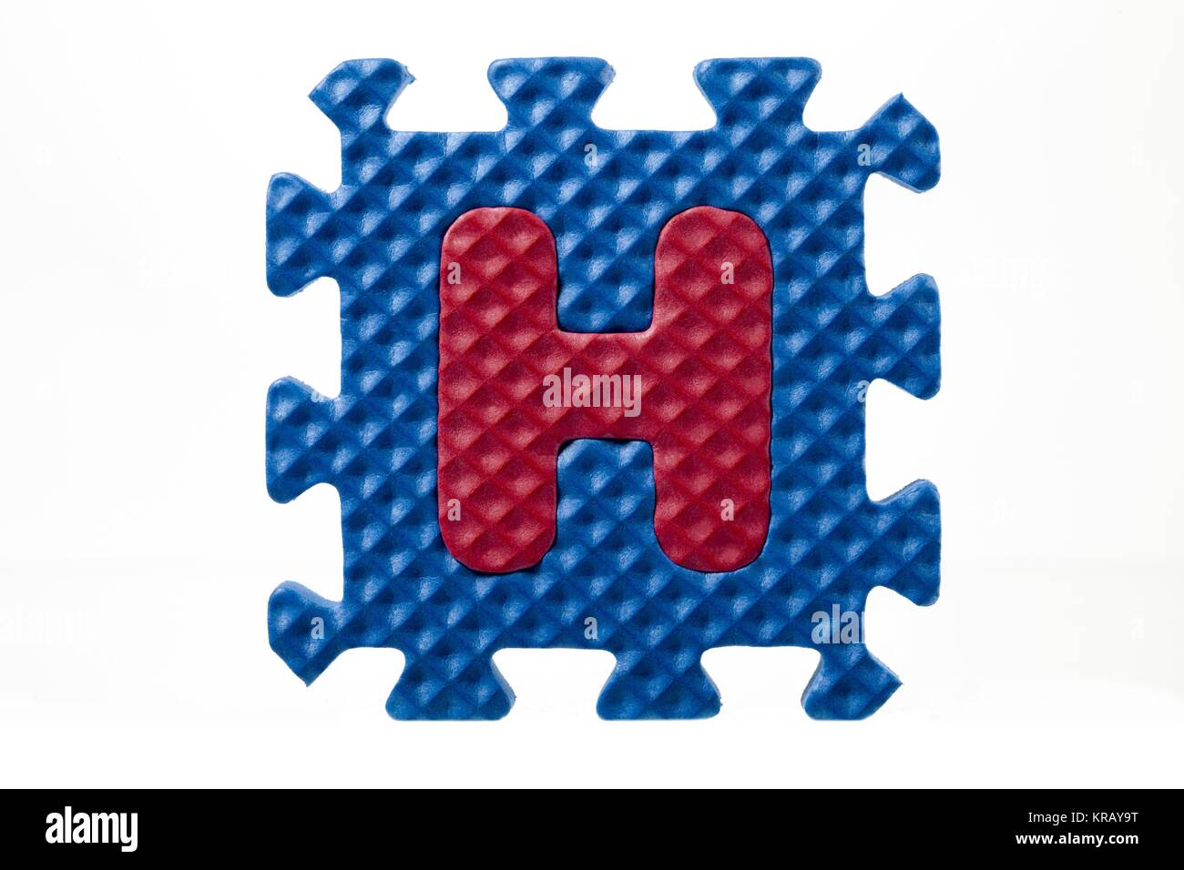 colored letter h puzzle piece Stock Photo - Alamy