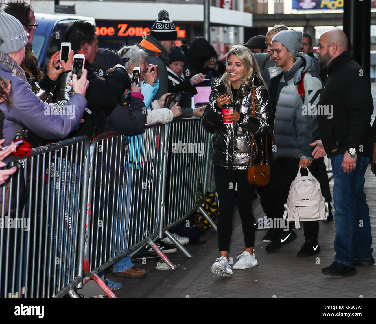 Celebrities and their professional dance partners arrive at the Tower