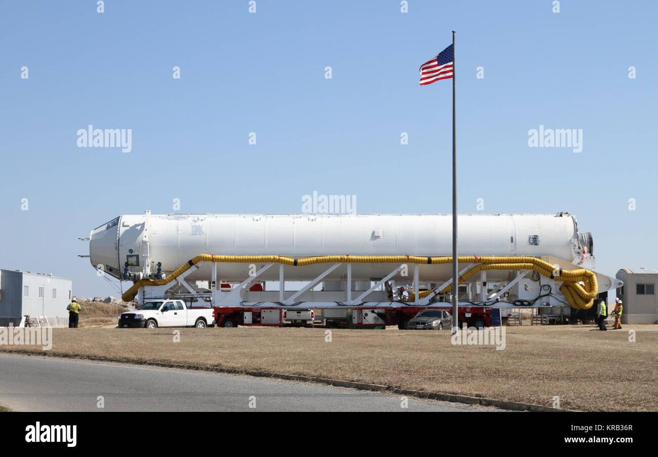 Antares first stage rollback Stock Photo