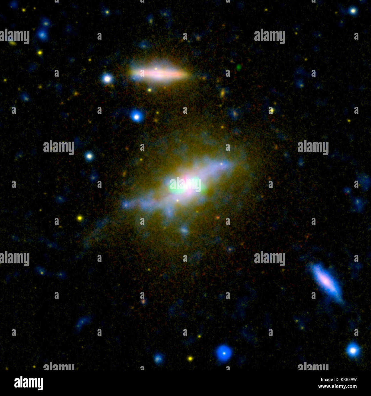 NGC 3801 GALEX Stock Photo